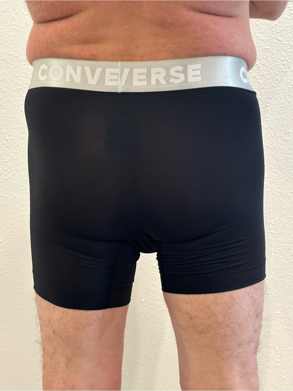 Converse Black Boxer Briefs with Silver Waistband - Picture 4 of 6